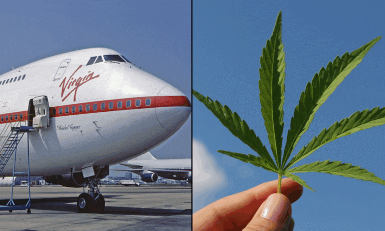 Firma Cannabis Drink Company usuwa posty twierdzące, że Virgin Atlantic będzie serwować napoje gazowane z THC podczas lotów - ale nie ma w tym nic złego